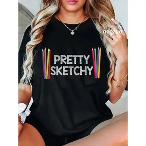 100% Cotton Cool Pencil Artist Art For Men Women Drawing Sketch Painter T-Shirt