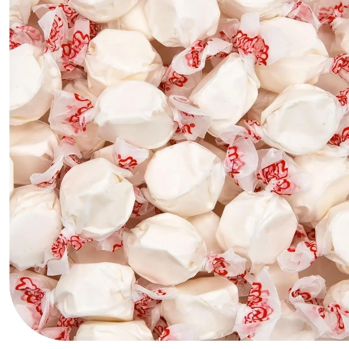 Salt Water Taffy Candy - 1 Pound Bag - Chewy Candy - Old Fashioned Vanilla Taffy Individually Wrapped - Soft and Creamy Treat for Buffets, Party Favors, Office Bowls