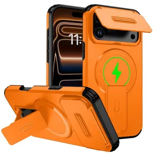 Phone Case - Heavy-Duty Shockproof Phone Case with a Stand, Compatible with for iphone 17 Pro Max, 16 Pro Max, And 15 Pro Max.