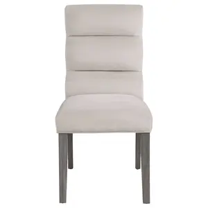Carla Velvet Upholstered Dining Side Chair Stone (Set of 2)