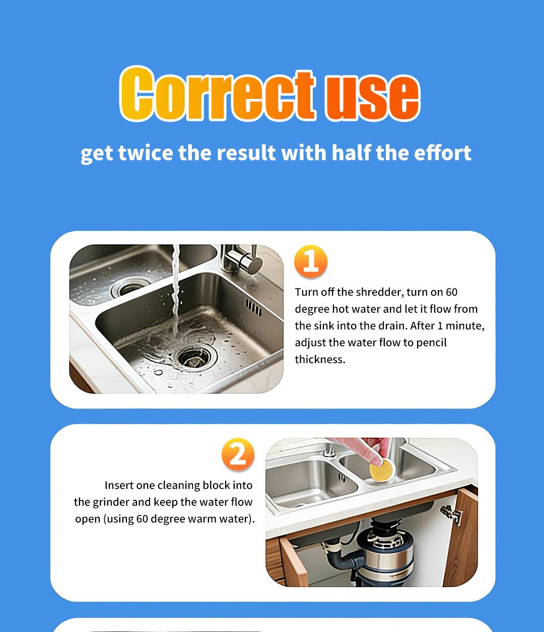 SOPAMI Garbage Disposal Cleaner Tablets | Septic System Safe, Deep Cleans Grime & Freshens Odors