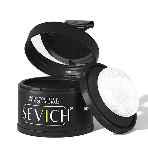 SEVICH Hairline Powde - Temporary Hair Color Root Touch Up for Gray Coverage, Root Area Fine Hair Thickening & Concealing - Waterproof and Sweat-Resistant Stain Proof - Easy to Apply - Hair Care Product Haircare