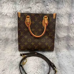 Pre-owned Louis Vuitton pvc Tote Bags Sac Plat BB Monogram Tote Bag XiaoTang0092