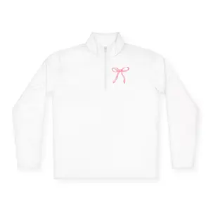 My Favorite Dancer - Coquette Bow Unisex Quarter-Zip Pullover