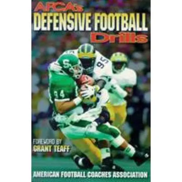 USED Book - Afca's Defensive Football Drills by American Football Coaches Association (Paperback) - english