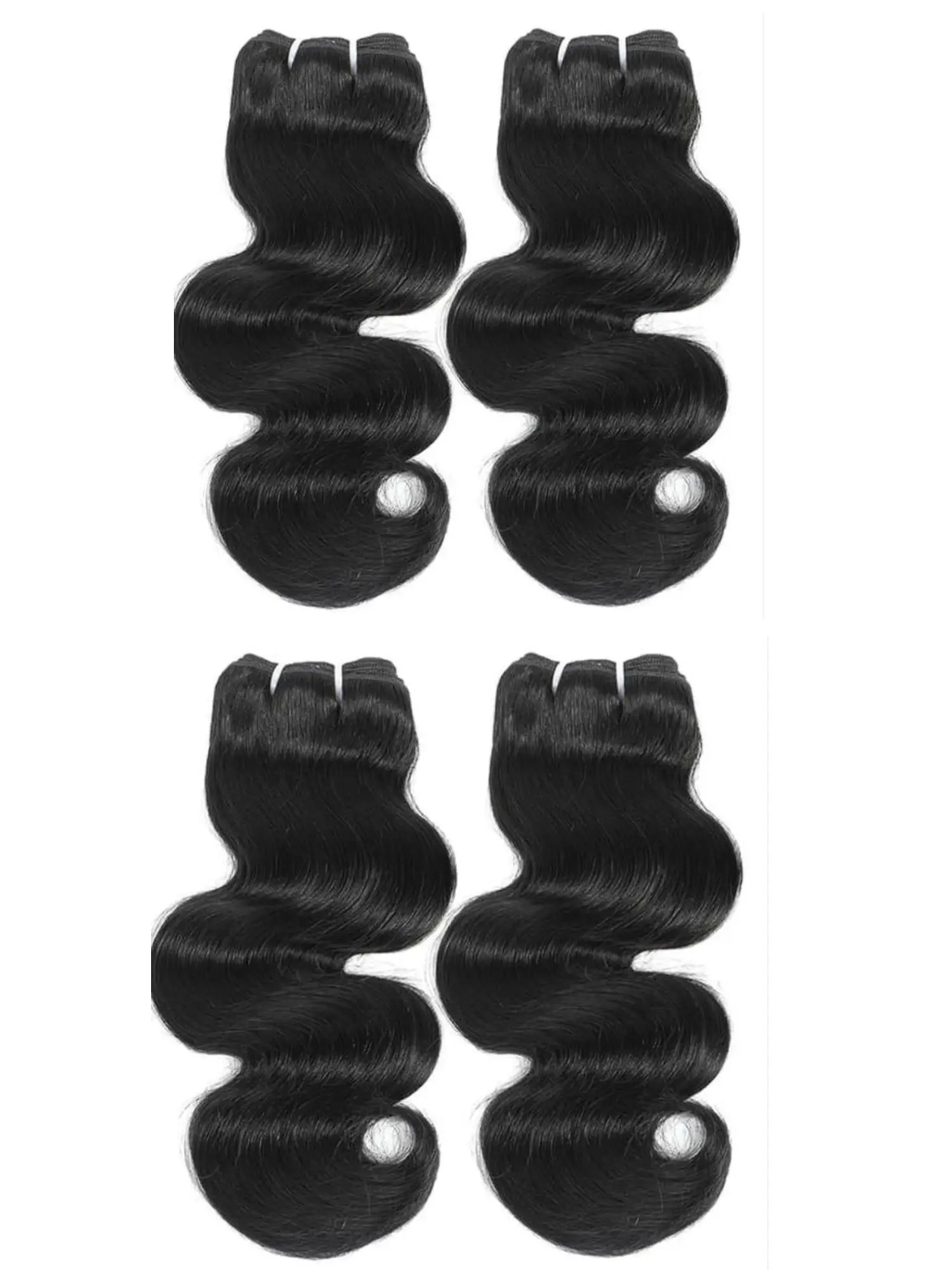 MISS ROLA 16A Raw Human Hair Double Drawn Body Wave Vietnamese Hair 4 Bundles, Double Wefted, Premium 100% Unprocessed Virgin Hair Extensions, Thick Full Ends, Natural Black Silky Soft, Luxury Reusable
