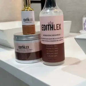 Edithlex hair repair bundle for Haircare Conditioner Moisture Hydrate Moisturizer Shampoo Oil Nourishing Jojoba