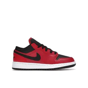 Jordan Kid's 1 Low Gym Red Black Pebbled, from StockX