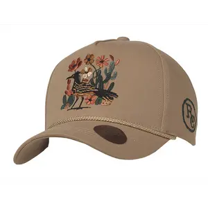 198001308 Ranch Craft Originals Women's Desert Floral Snapback Cap - Tan