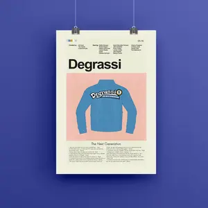 Degrassi The Next Generation Poster, Vintage Poster, Retro Poster, Midcentury Art, Mid-Century Modern Halloween Poster