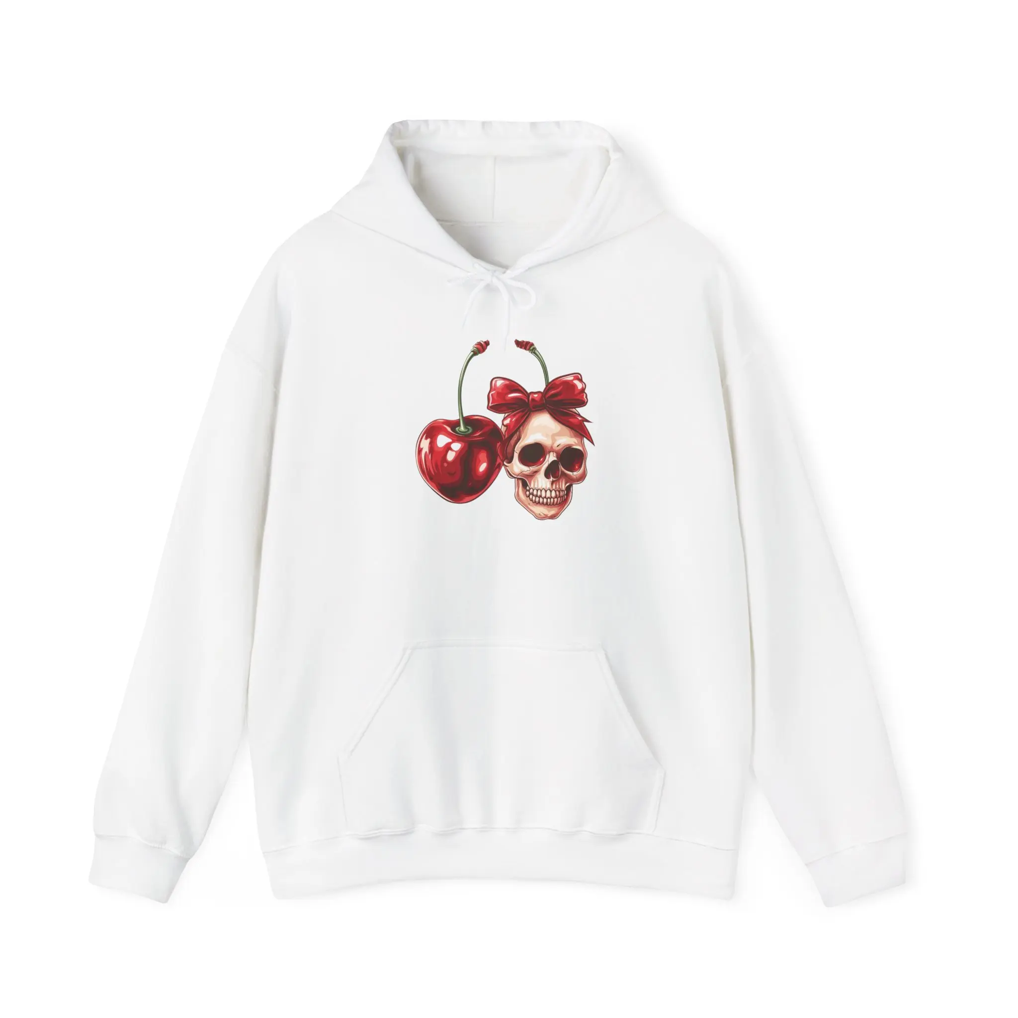 Cherry Hoodie, Red Fruit Sweatshirt, Cozy Pullover, Unisex Jumper, Gift for Fruit Lovers, Winter Fashion, Comfy Hooded Top