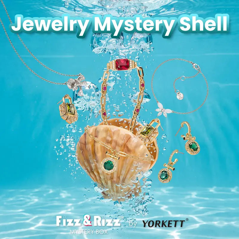 FizzandRizz Collection Bio-Inspired Shell Mystery Box - Women's Set with Random Necklaces, Set Pieces, Fine Jewelry Accessories, Unique Jewelry - Ideal Gifts for Valentine's Day, Mother's Day, Jewelry For Women