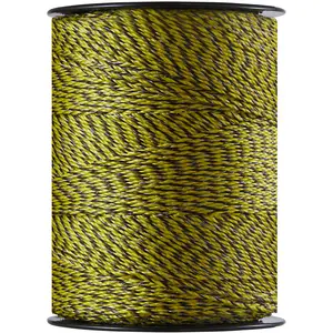 VEVOR Electric Fence Wire, 3366Ft 1026M Portable Polywire, 1/8" Diameter 6 Stainless Steel Strands for Reliable Conductivity and UV, Rust Resistance, Fencing Rope Line for Horse, Cattle, Livestock