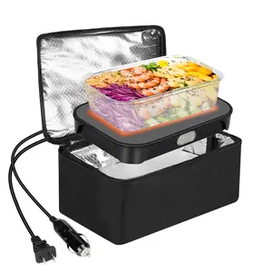 Mini Heated Lunch Box Portable Electric Food Warmer Ideal for Work the Office and Construction Sites Cook Reheat and Eat on the Go