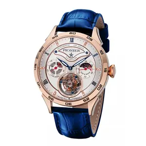 Geneva Automatic Tourbillon Pionier - GM-902-6 | Rose | Handmade German Watch