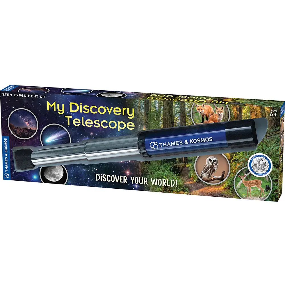 My Discovery Telescope -   12x magnification, Compact & Portable for Land & Night Sky Observations