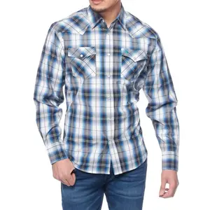 MEN'S PLAID WESTERN LONG SLEEVE