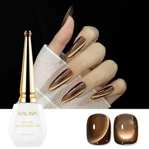 Kalisa Cat Eye Nail Polish Gel, Shimmery Finish, Salon Quality DIY Art, Home Use, Contains No Alcohol or Aerosol, Single Color