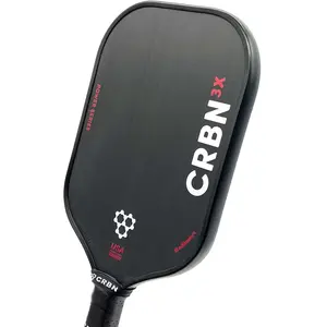 CRBN 3X Power Series Carbon Fiber Paddle Tennis Paddle - 16.5" Long, Edge-Reinforced, Unibody Design for Sports & Outdoor Ball Sports Play