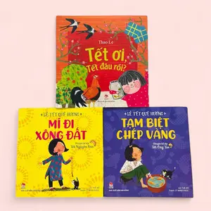 Combo 3 Vietnamese children's books about Tết Great for learning about Lunar New Year Traditions and Customs