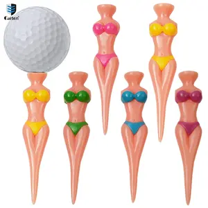 Caiton 1-piece novelty bikini-style golf tee, with a unique and humorous design.  A perfect holiday gift, groomsman gift, or gift exchange item, ideal for men and golf enthusiasts.  A great choice to add to the party atmosphere and holiday fun.