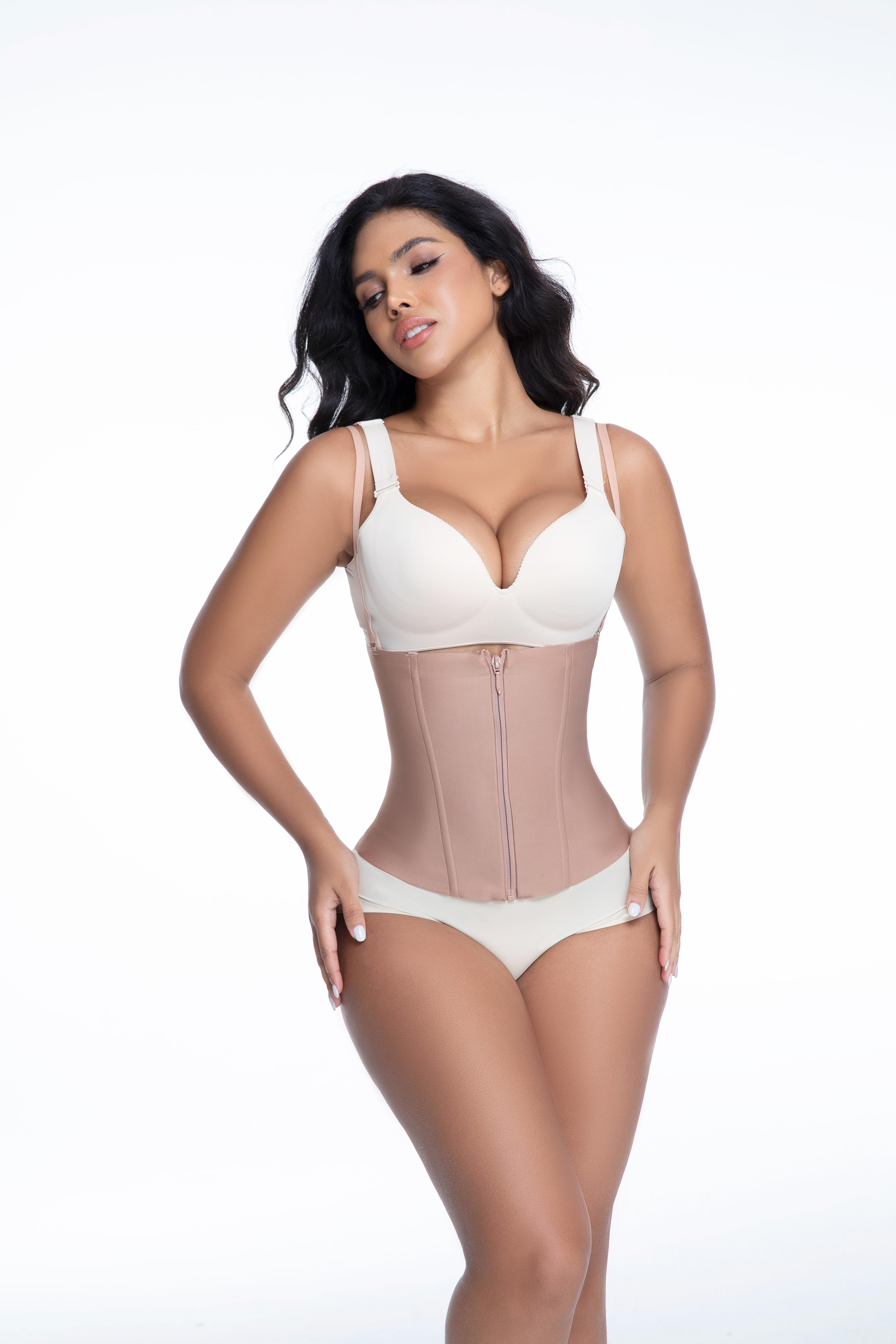 Waist Trainer 4 Steel Boned Corset Top | Adjustable Straps | Waist Shapewear | Tummy Control Waist Cincher Everyday Everyday