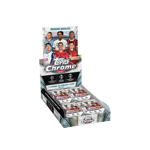 2024-25 Topps Chrome UEFA Club Competitions Soccer Hobby Box