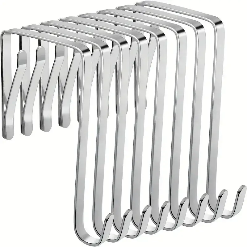 Organize Your Home with 8pcs Over The Door Hooks