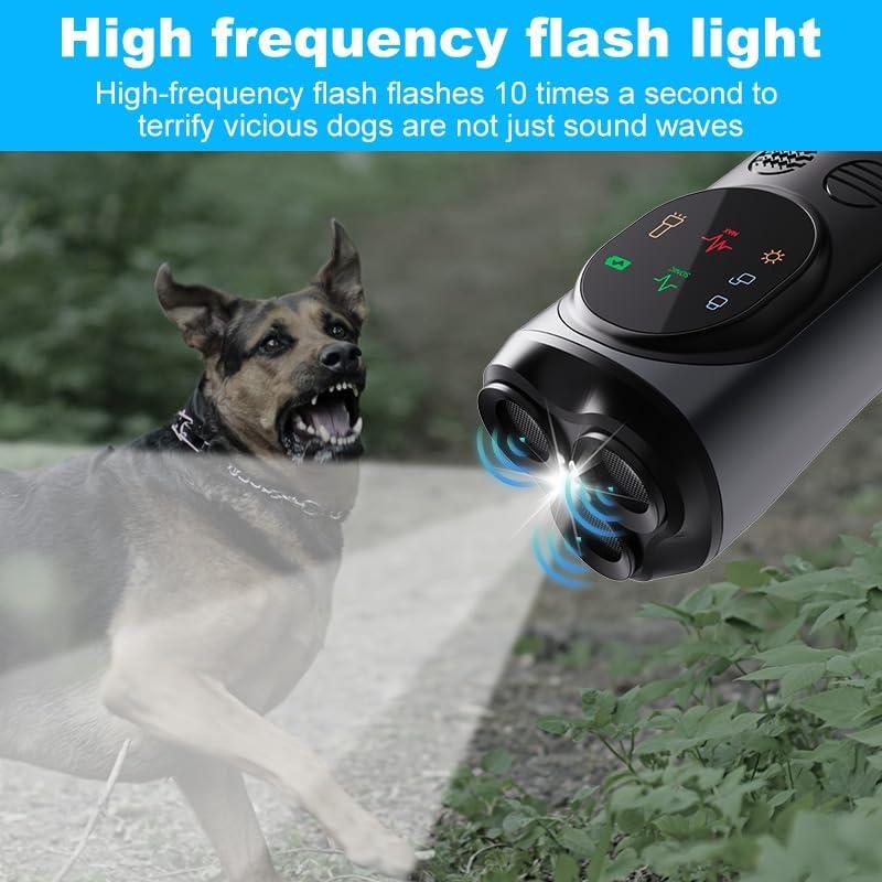 Dog Bark Deterrent Device, Ultrasonic Dog Training Tool, 3X Head anti Barking Device for Dogs Barking Silencer, Modes & LED Light Portable Bark Stopper Indoor & Outdoor, Ltd Dongguan 123 Pet Products Co., Ltd