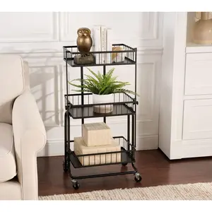 Cella 3-Tier 3-in-1 Kitchen Rolling Cart