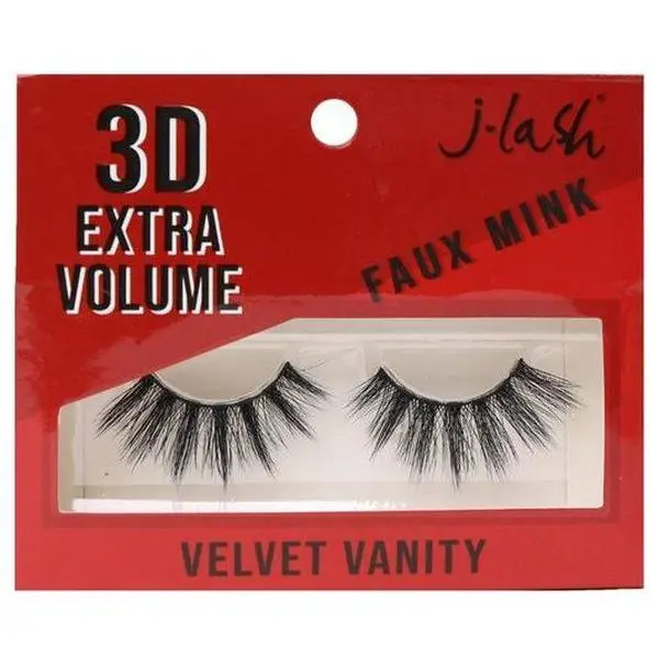 J-lash 3D Extra Volume Faux Mink Lashes - Velvet Vanity