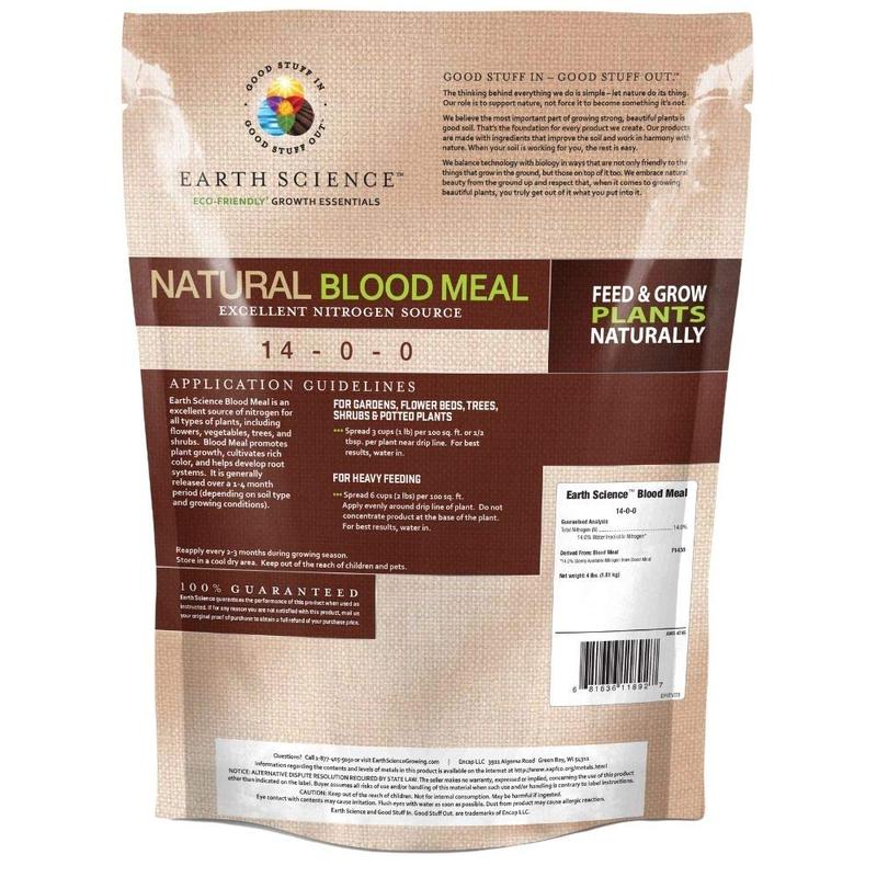 – Natural Blood Meal Plant Food – Feed & Grow Plants Naturally – Activate Compost Piles – Vibrant Color –More Blooms and Bigger Harvests 4lb