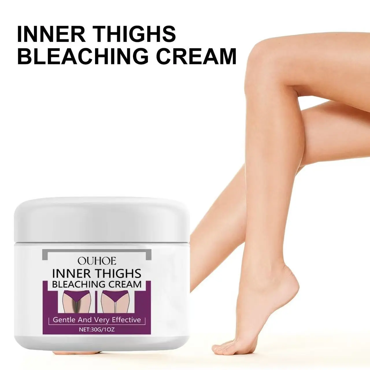 Ouhoe Moisturizing Brightening Cream for Thighs, Underarms, Knees, Joint Care, Hydrating Lotion, Skin Renewal, Smooth Texture