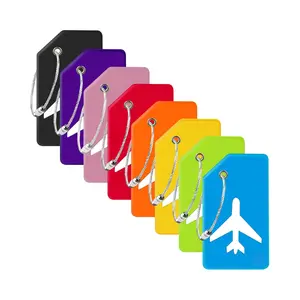 8 Pack Silicone Luggage Tags – TSA Approved Travel Tags with Privacy Cover