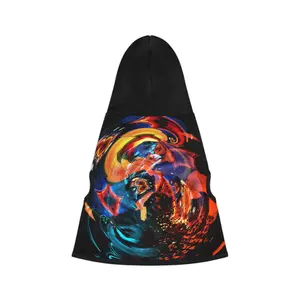 Rainbow Tie Dyed Pet Hoodie - Soft Fabric, Ideal for Pets, Versatile Design, Perfect for Various Occasions