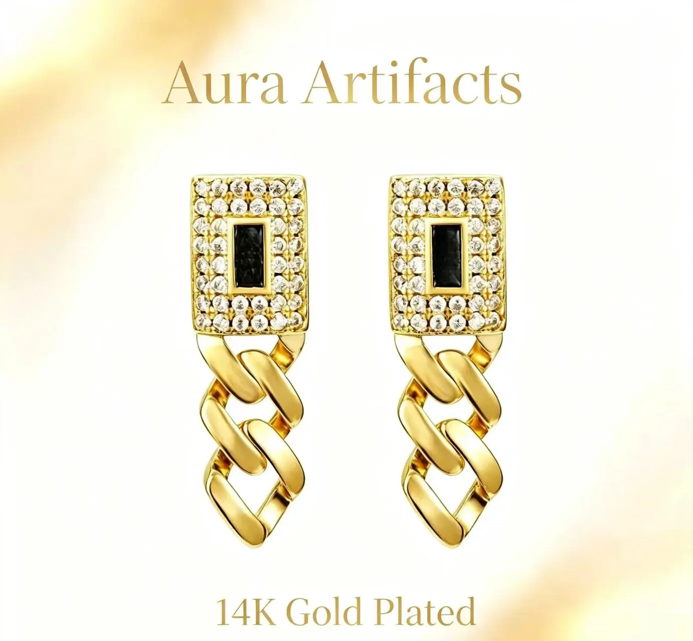 Unisex 9mm Miami Cuban Link Iced Out CZ Hoop Earrings • Stainless Steel Hip Hop Rap Punk Style Jewelry for Men & Women • Valentine’s Day, Birthday, Mother’s Day Fashion Accessories