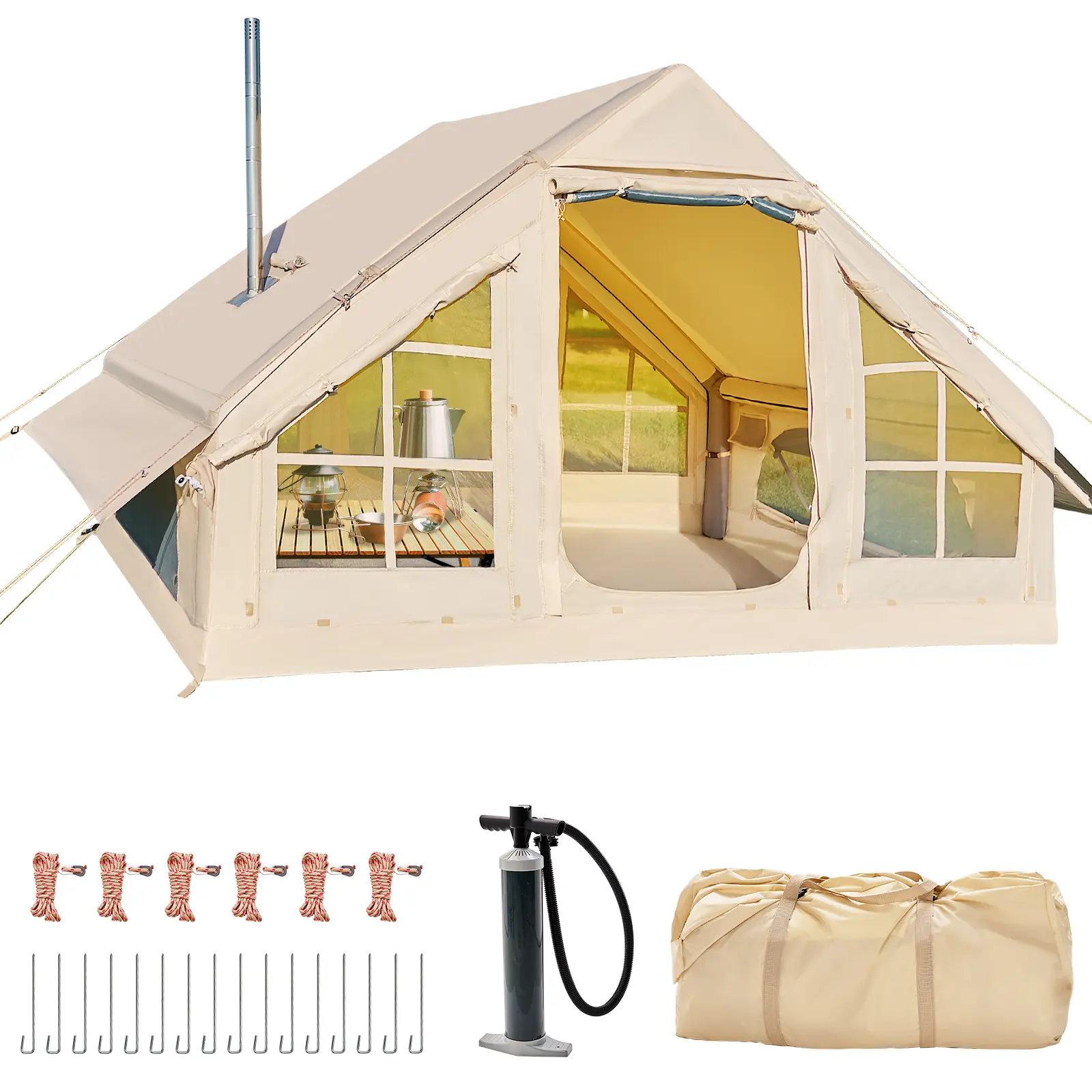 4-6 Person Tent,9.8ft X 6.9ft X 6.4ft
