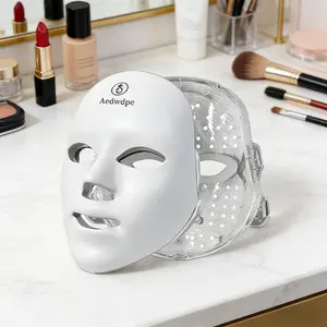 LED beauty device facial mask - Gentle, portable, rechargeable home and travel skincare equipment, suitable for all skin types, is the ideal gift for women.