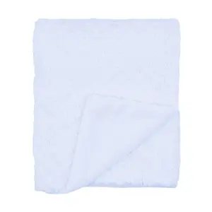 EVERYDAY KIDS Blue Baby Fleece Blanket - 30" by 40" - Super Soft, Plush, Warm and Comfortable