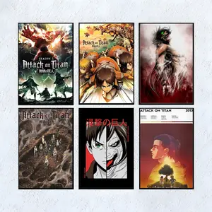 Attack on Titan Anime Art Posters Decorative Aesthetics Artwork Home Decor Bedroom Living Room