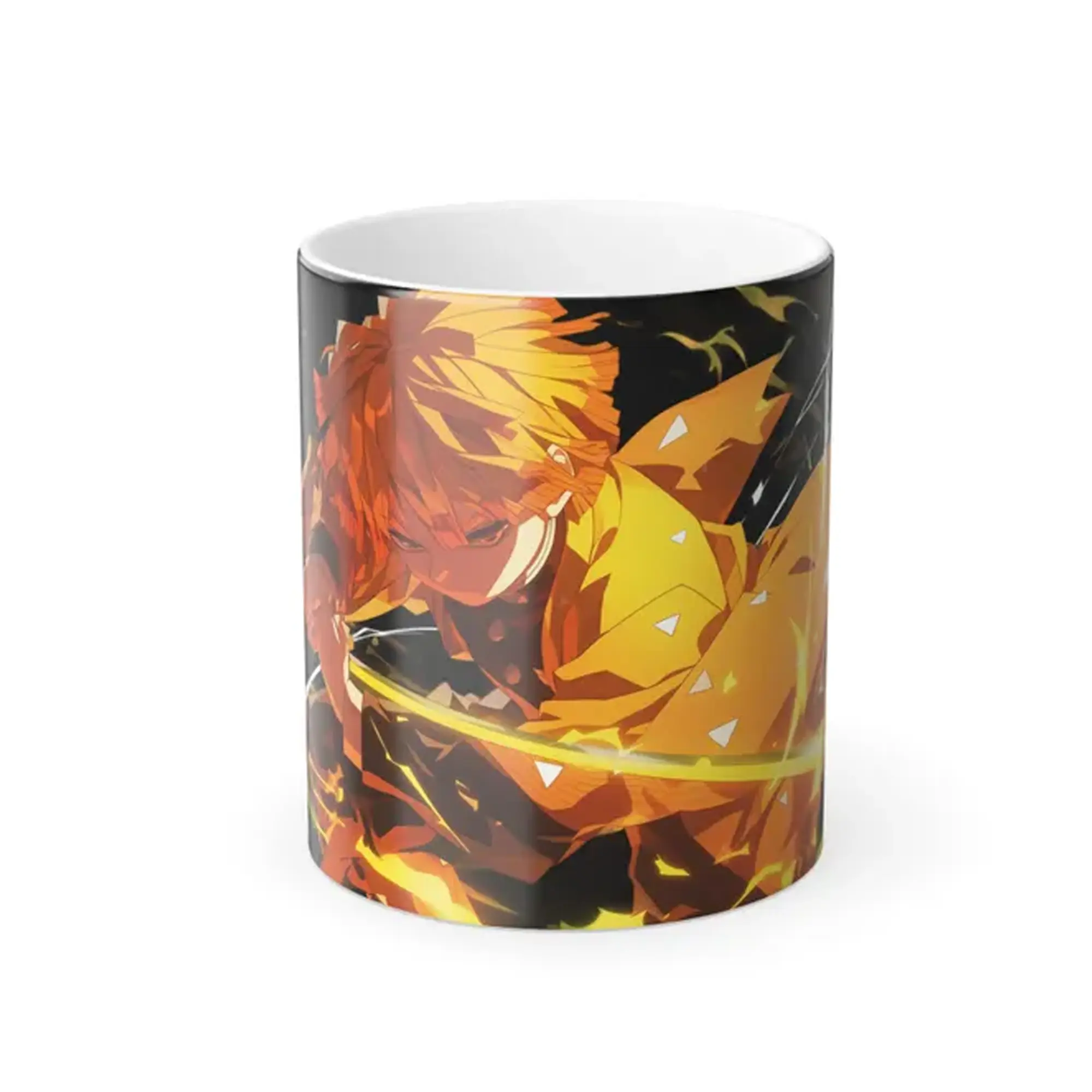Zenitsu Color Morphing Mug, 11oz 15oz - Demon Slayer Anime Mug