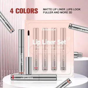 Shop Clearance&Valentine's Day Gifts Products Peel Off Matte Lip Liner, 4 Counts/set Transfer-proof Lip Stain,Women's Gifts Christmas gift  Upgraded Version
