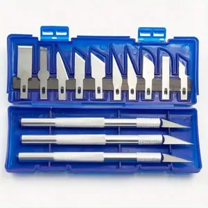 Precision Craft Knife Set, Stainless Steel Blade and Alloy Handle for Model Making, Hand Tool Accessories for DIY Craft and Scrapbooking