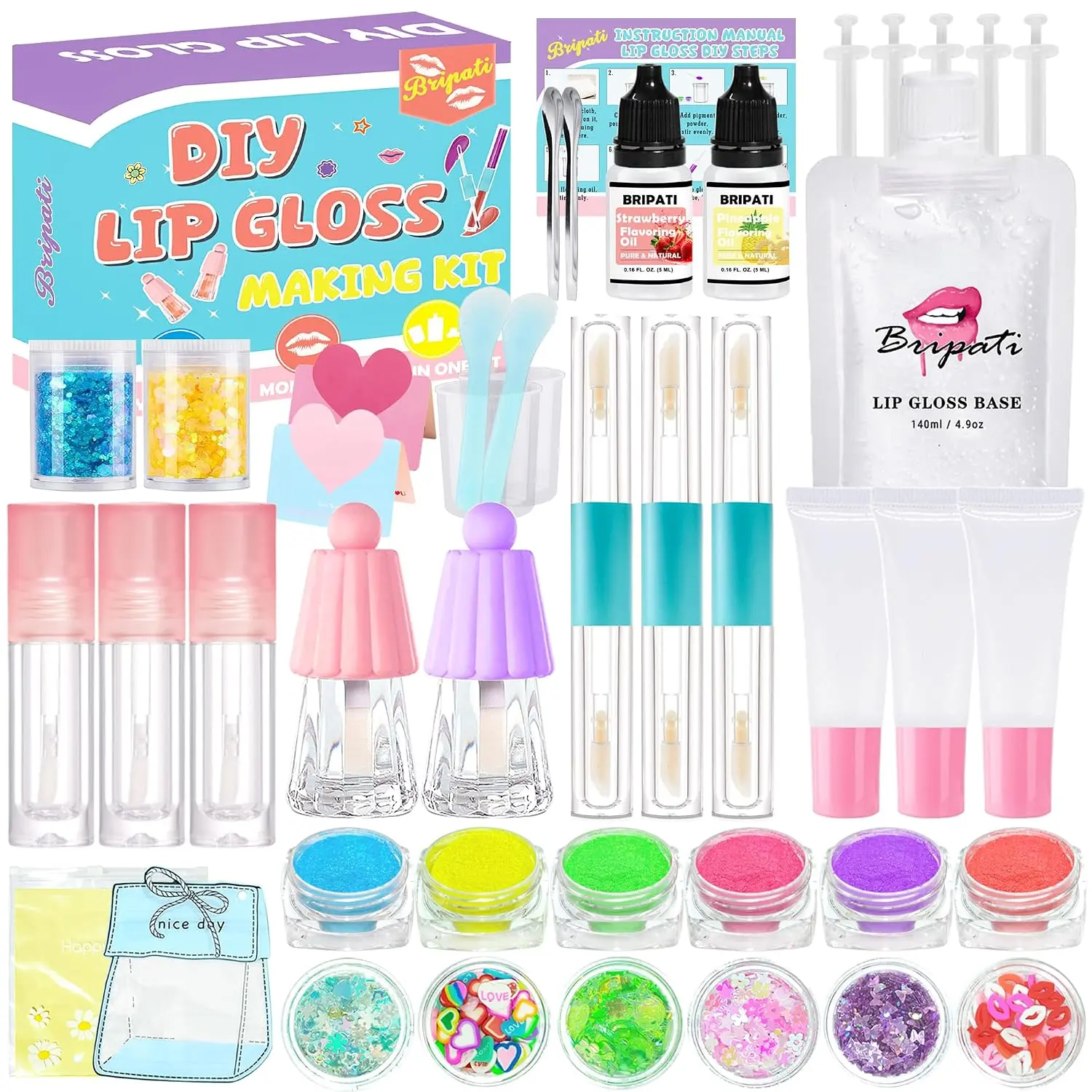 DIY Lip Gloss Making Kit to Make Your Own Lip Glosses Makeup Set