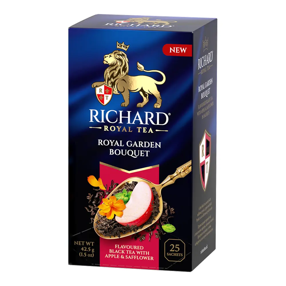 Tea Black Royal Garden Bouquet – Box – 25 Tea Bags – 2.2 oz (62 gr)