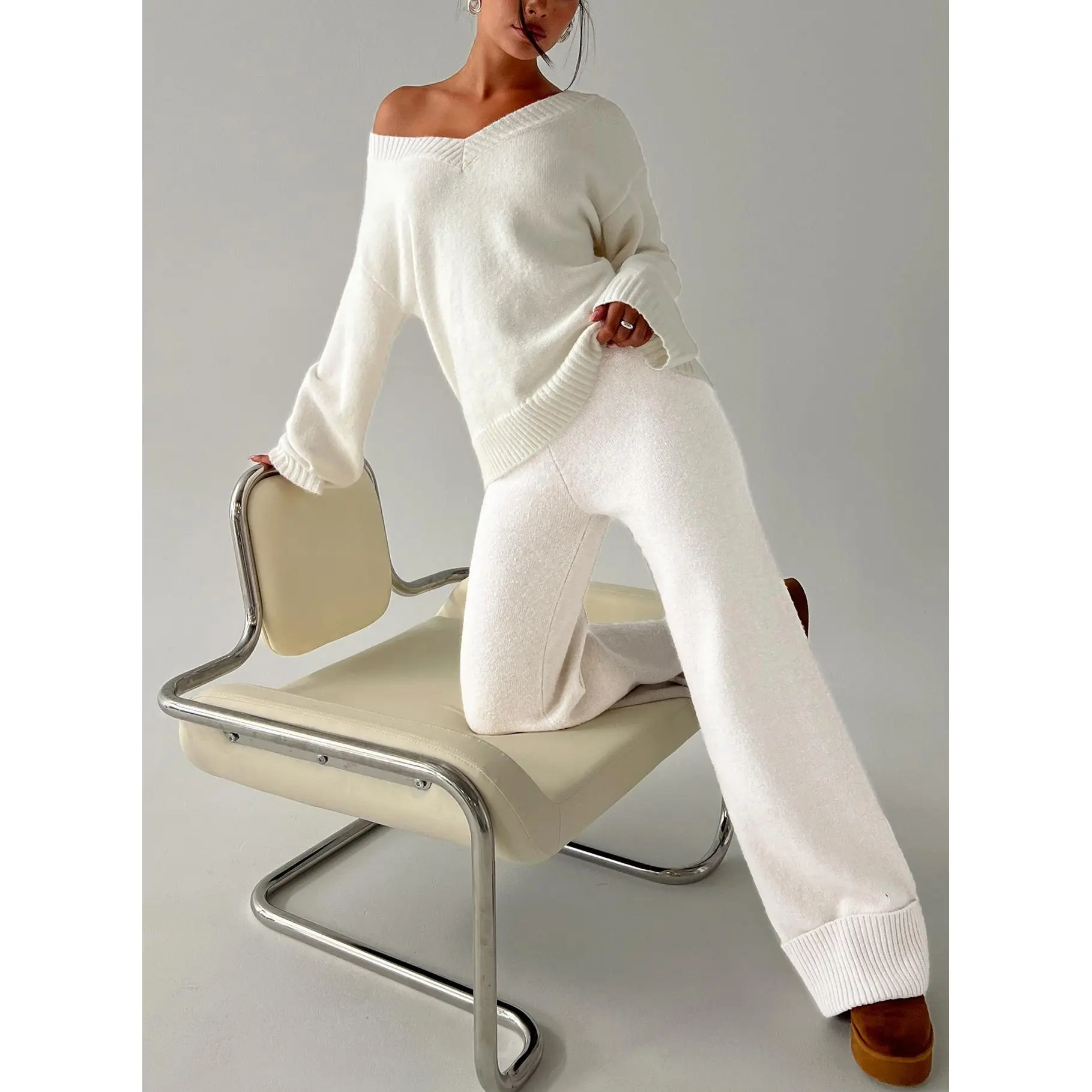 Shinead Cuffed Pants White