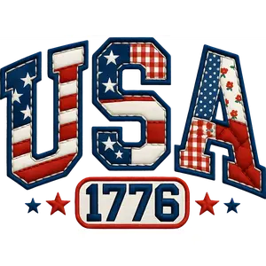 DTF Transfer – USA Patch Multi Sizes (PA-FL007)