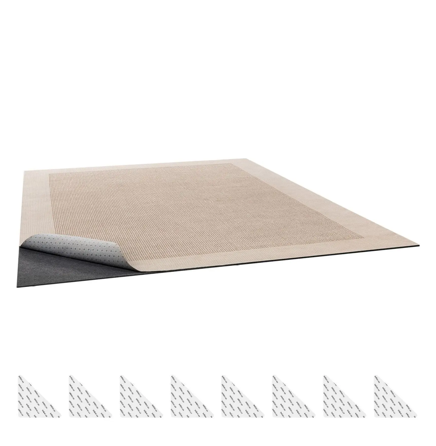 Rug Pad 10x14 ft Non-Slip Carpet Pad - Dual Surface Felt & Rubber Gripper - Hardwood Floor Protection for Area Rugs - Keeps Rugs in Place 10*14ft 0.12 inch