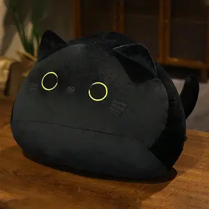 Cute Cat Design Plush Toy, Soft Stuffed Animal Plush Sleeping Toy, Kawaii Pillow Plushies, Comfy Stuffed Cushion Pillow, Home & Office Ornaments, Soft Cuddly Gift