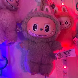 Labubu GreenGrape - Adorable Pink Plushie with Large Eyes and Soft Texture